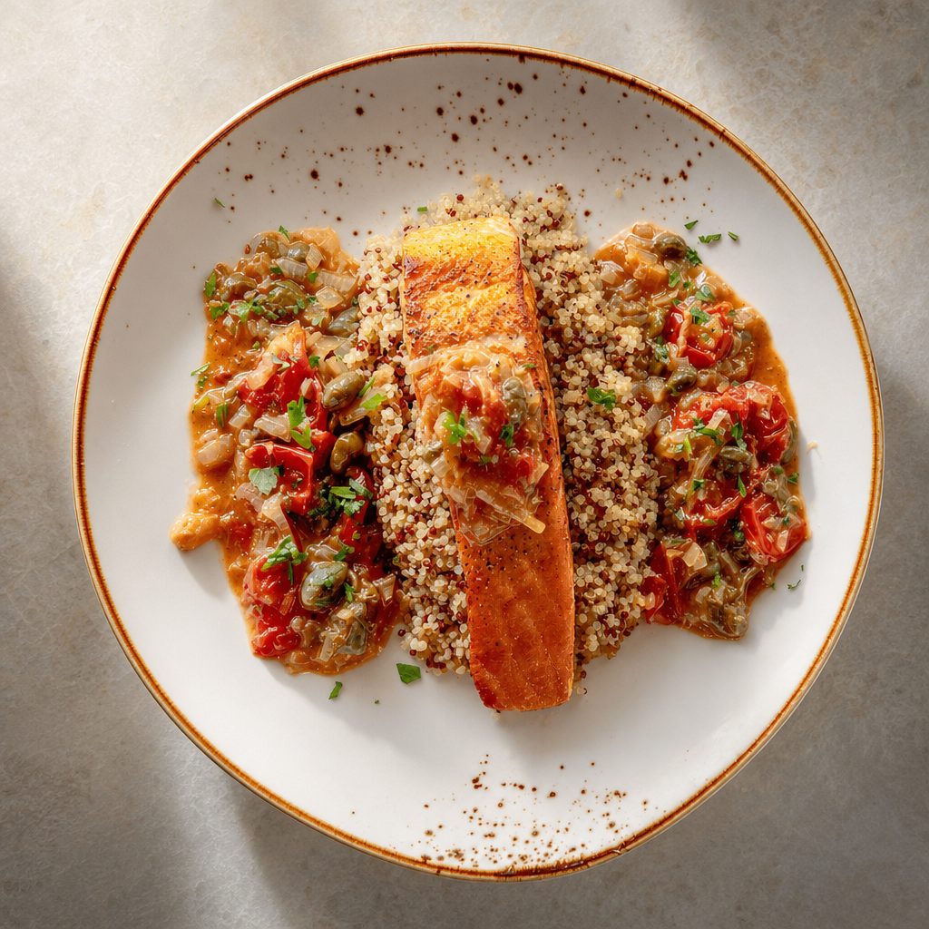 Roasted Salmon.